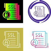 SSL Icon Design vector