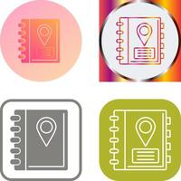 Address Book Icon Design vector