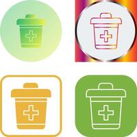 Dustbin Icon Design vector