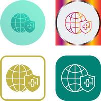 Global Protection Icon Design vector