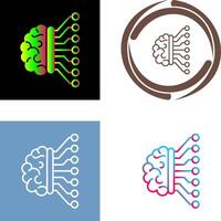 Machine Learning Icon Design vector