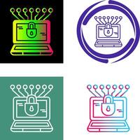 Money Hacking Icon Design vector