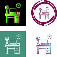 Work Table Icon Design vector