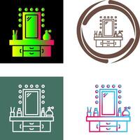 Dressing Table Icon Design vector