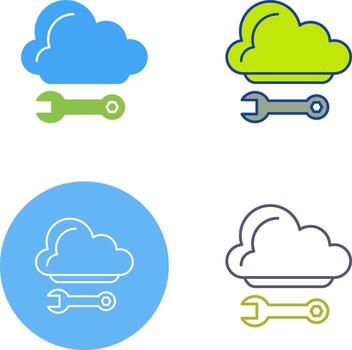 Cloud Computing Icon Design vector