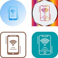 Wifi Signal Icon Design vector