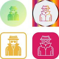 Spy Icon Design vector