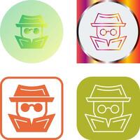 Hacker Icon Design vector