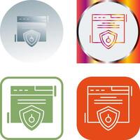 Web Security Icon Design vector