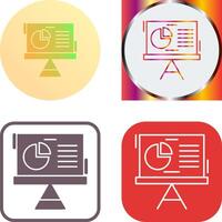 diseño de icono de gráfico circular vector