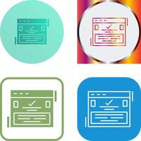 Complete Icon Design vector