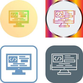 diseño de icono de codificación vector