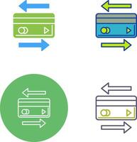 Transaction Icon Design vector