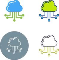 Cloud Computing Icon Design vector