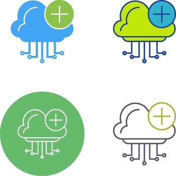 Cloud Computing Icon Design vector