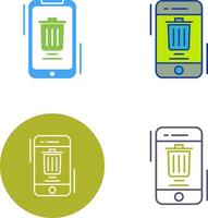 Delete Icon Design vector