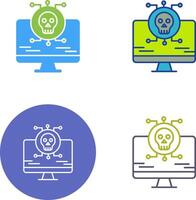 Virus Attack Icon Design vector