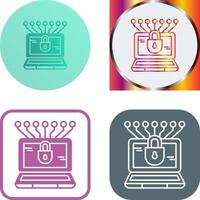 Money Hacking Icon Design vector