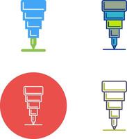 Fine Tip Pen Icon Design vector