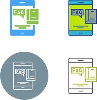 Faq Icon Design vector