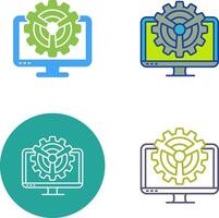 Monitor Icon Design vector