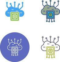 Cloud Computing Icon Design vector