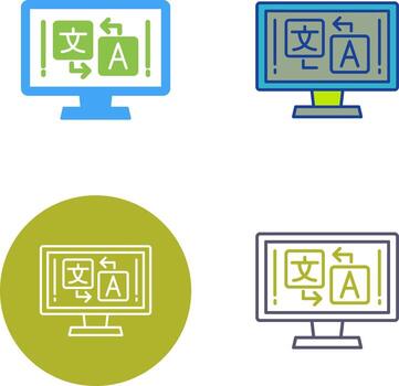 idioma icono diseño vector