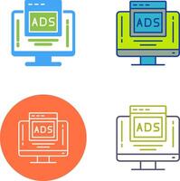 Digital Advertising Icon Design vector