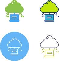 Cloud Computing Icon Design vector