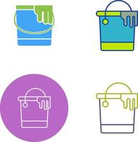 Paint Bucket Icon Design vector