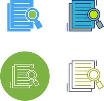 Details Looking Icon Design vector