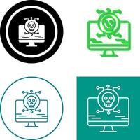 Virus Attack Icon Design vector