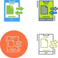 Data Transfer Icon Design vector