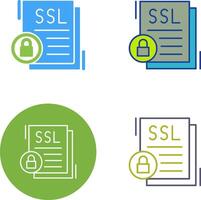 SSL Icon Design vector