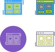 Layout Icon Design vector