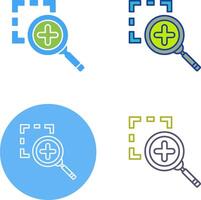 Zoom In Icon Design vector