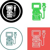 Ultrasound Machine Icon Design vector