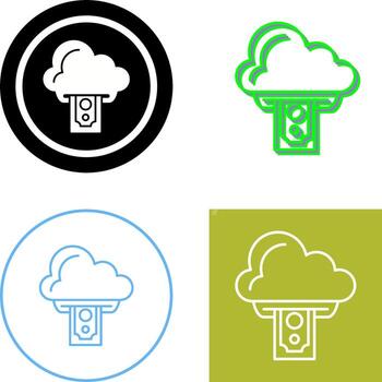 Cloud Computing Icon Design vector