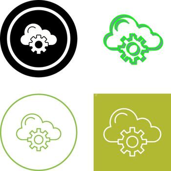 Cloud Computing Icon Design vector
