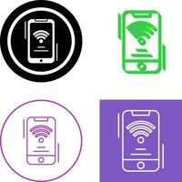 Wifi Signal Icon Design vector