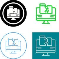 Data Loss Icon Design vector