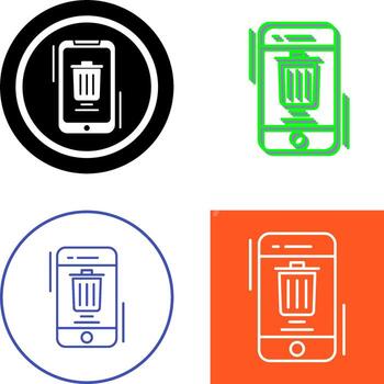 eliminar el diseño del icono vector