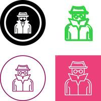 Spy Icon Design vector