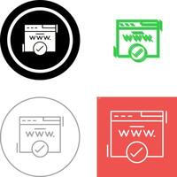 Domain Icon Design vector