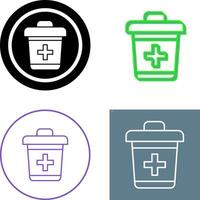 Dustbin Icon Design vector