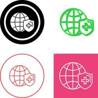 Global Protection Icon Design vector