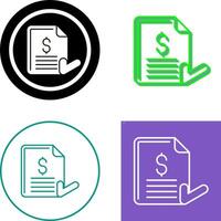 Invoice Icon Design vector