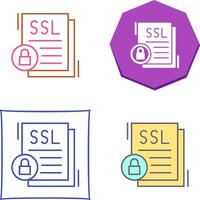 SSL Icon Design vector