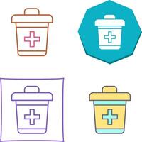 Dustbin Icon Design vector