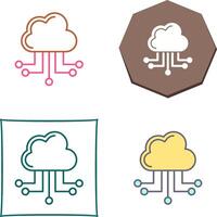 Cloud Computing Icon Design vector